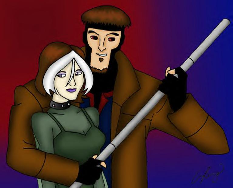 Gambit and Rogue.